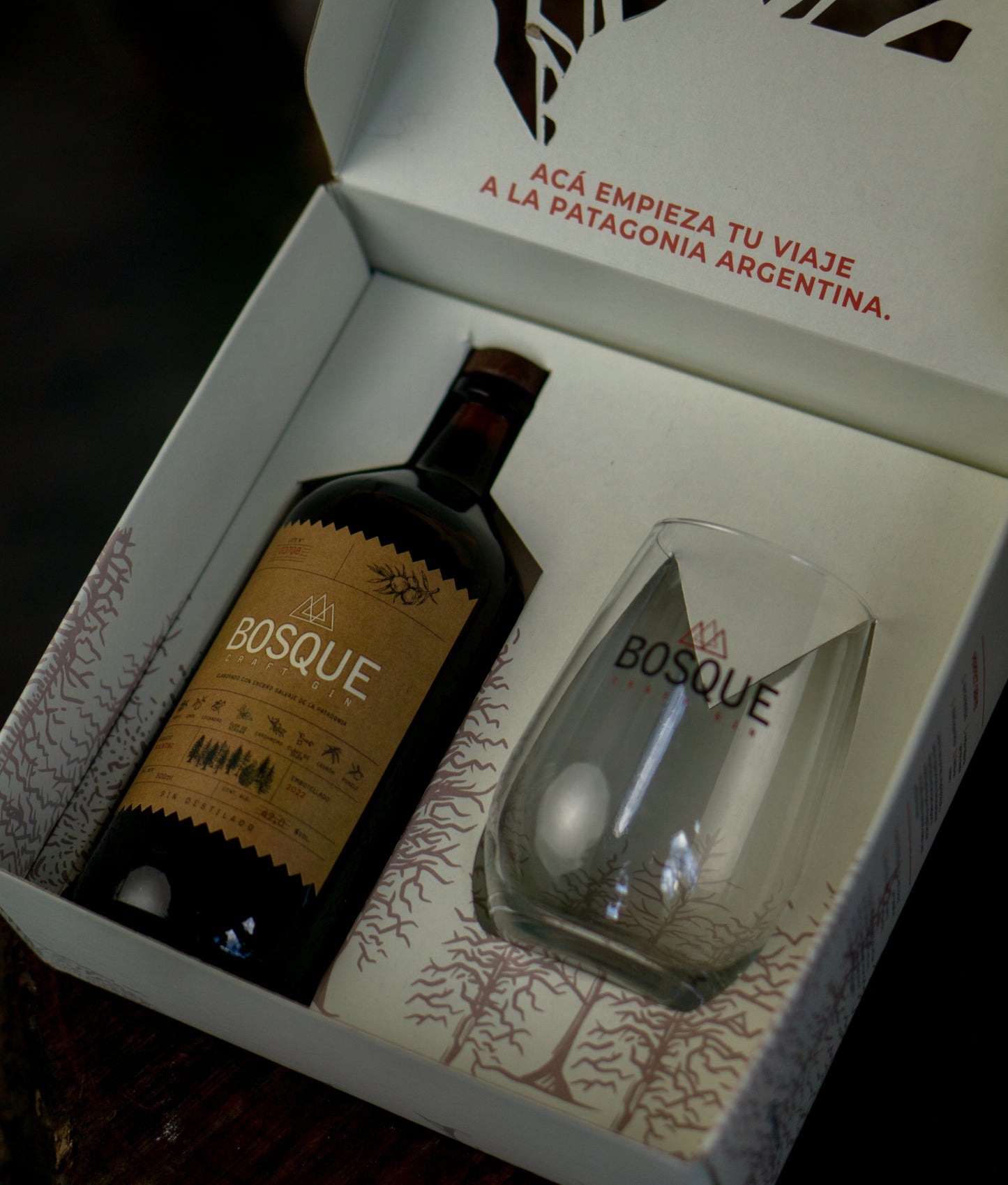 BOSQUE NATIVO GIFT PACK-DROPLET GLASS