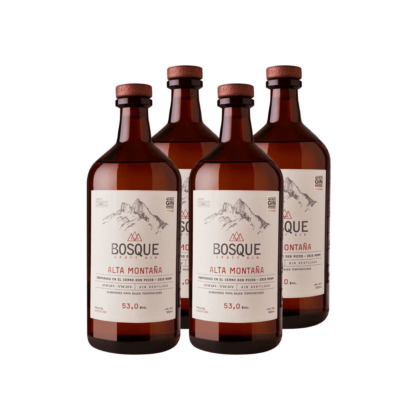 BOSQUE ALTA MONTAÑA  - CAJA X 4 BOTELLAS 500ML