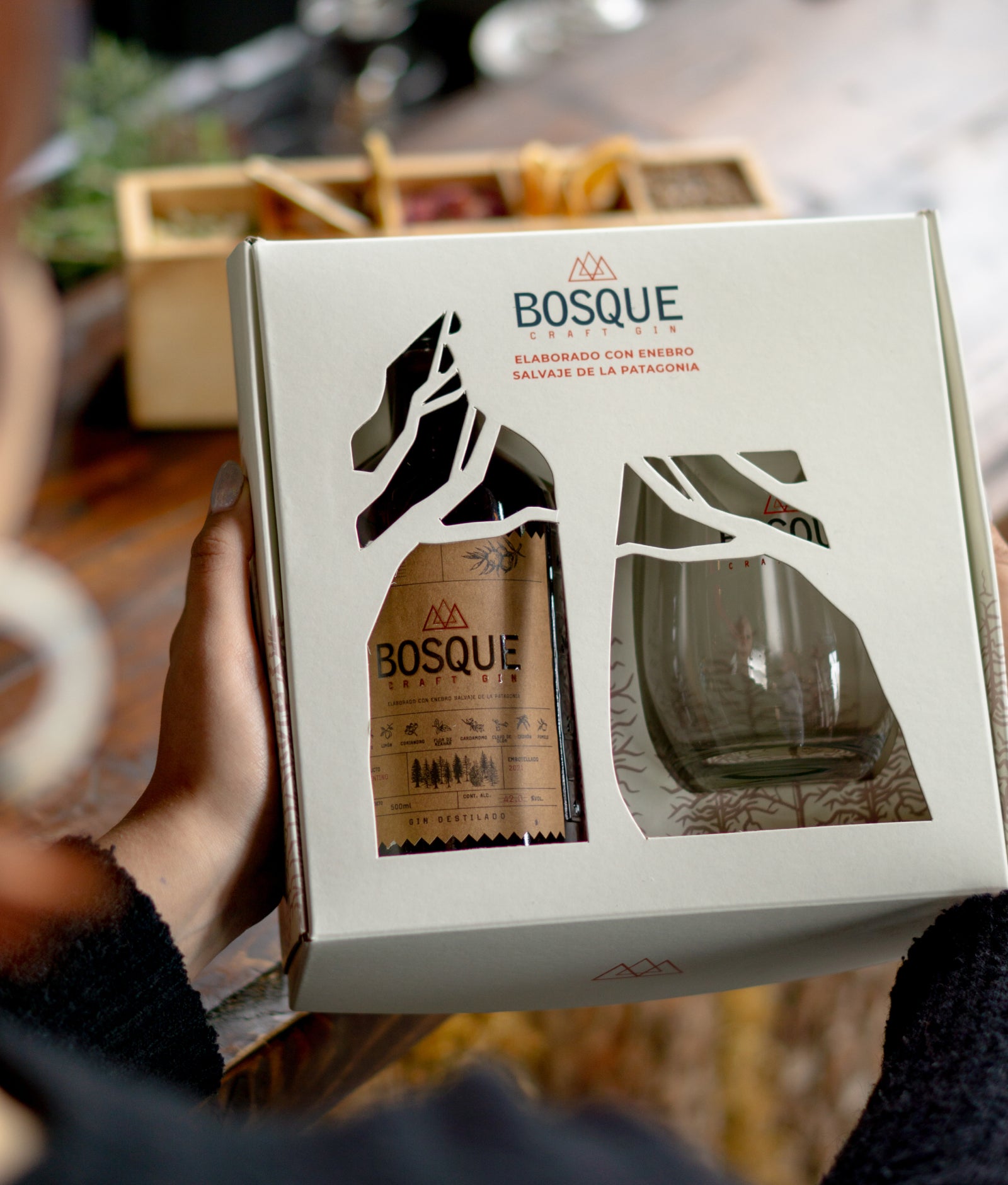 BOSQUE NATIVO GIFT PACK-DROPLET GLASS